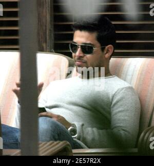 Exclusive!! Wilmer Valderrama leaves his hotel in Miami, Fl. after the