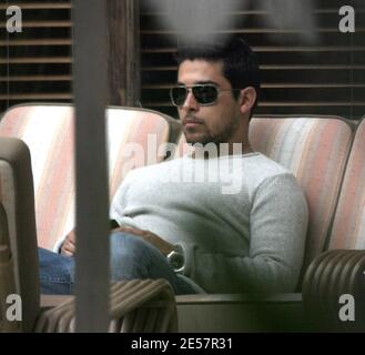Exclusive!! Wilmer Valderrama leaves his hotel in Miami, Fl. after the