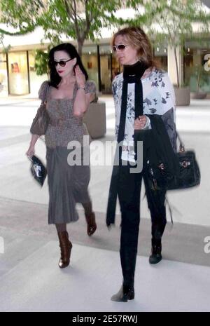 Burlesque star Dita Von Teese out and about in Los Angeles.  Von Teese recently filed for divorce from shock rocker husband Marilyn Manson. 1/10/2007.   [[can]] Stock Photo