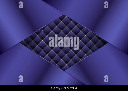Elegant metallic background of purple and gold with upholstery.Vector illustration.Eps10 Stock Vector