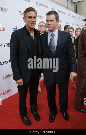 Oceans Thirteen Chicago Premiere. Celebrities attending included George