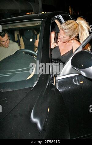 Rachel Hunter at Mr. Chows in Beverly Hills.  Los Angeles, Calif. 6/12/07.  [[laj]] Stock Photo