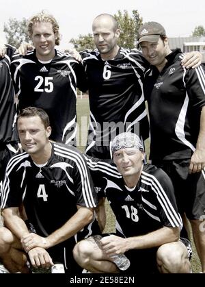 British actor Jason Statham attends Soccer For Survivors, a charity event to benefit the Program for Torture Victims or PTV. The match featured entertainers and international soccer players including Steve Jones, Jimmy-John Louis, Santiago Cabrera, Costas Mandylor, Vinnie Jones, Alexi Lalas, Martin Vasquez, Frank LeBouef, Eric Wynalda, Barry Venison and Richard Gough, among others. Beverly HIlls, Calif. 7/22/07.   [[wam]] Stock Photo