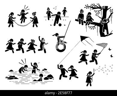 Soccer kids playing. Vector illustrations Stock Vector Image & Art - Alamy