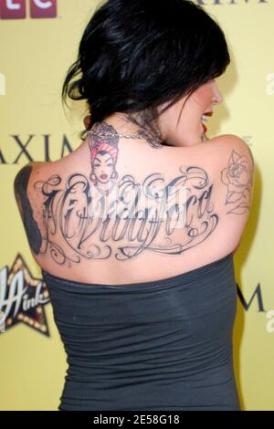 Kat Von D at the premiere party for her new show 'LA Ink.' Los Angeles, Calif. 8/6/07.    [[laj]] Stock Photo