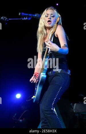 AJ of Aly & AJ performs in concert at the Sound Advice Amphitheatre. West Palm Beach, Fla. 8/19/07.    [[fam]] Stock Photo