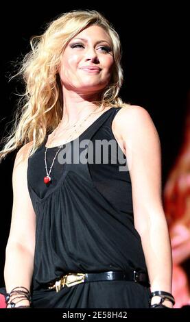 Aly of Aly & AJ performs in concert at the Sound Advice Amphitheatre. West Palm Beach, Fla. 8/19/07.    [[fam]] Stock Photo