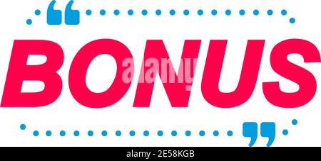 Bonus labels. Speech bubbles and marketing sticker. Stock Vector