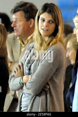 Athena Onassis de Miranda and her daughter, Viviane de Miranda, cheered on Athena's husband, Alvaro Alfonso de Miranda Neto ('Doda')  at the Onassis Equestrian Events held at the Olympic Equestrian Centre in Markopoulo. Athens, Greece. 10/4/07.    [[aav]] Stock Photo