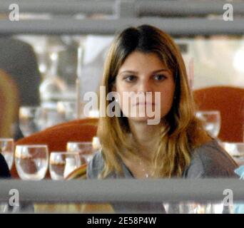 Athena Onassis de Miranda and her daughter, Viviane de Miranda, cheered on Athena's husband, Alvaro Alfonso de Miranda Neto ('Doda')  at the Onassis Equestrian Events held at the Olympic Equestrian Centre in Markopoulo. Athens, Greece. 10/4/07.    [[aav]] Stock Photo