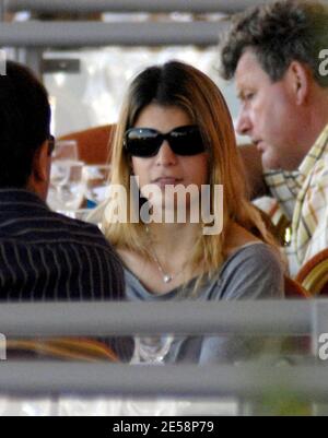 Athena Onassis de Miranda and her daughter, Viviane de Miranda, cheered on Athena's husband, Alvaro Alfonso de Miranda Neto ('Doda')  at the Onassis Equestrian Events held at the Olympic Equestrian Centre in Markopoulo. Athens, Greece. 10/4/07.    [[aav]] Stock Photo