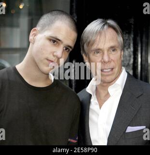 Tommy Hilfiger and son Rich, who is co-ceo of Young Rich and Famous  Entertainment, make their way back into a hotel in Soho, NY. 10/4/07. All  Stock Photo - Alamy