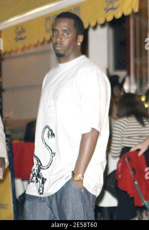 Exclusive!! P Diddy puts in a hard day at the office. Diddy, dressed down in jeans, flip flops and socks, was spotted leaving his Bad Boy Entertainment headquarters after dark. New York, NY. 10/23/07.   [[faa]] Stock Photo