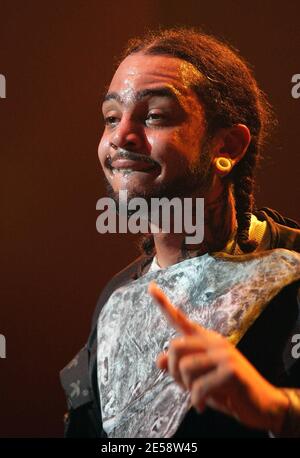 Travis McCoy of Gym Class Heroes performs in concert at The Fillmore Miami Beach at Jackie Gleason Theater. Miami Beach, FL. 10/31/07.   [[fam]] Stock Photo