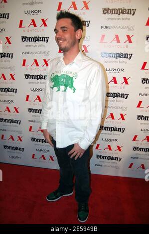 DJ AM arrives at the nightclub LAX on New Year's Eve for the party hosted by Paris and Nicky Hilton. Las Vegas, NV. 12/31/07.     [[cas]] Stock Photo