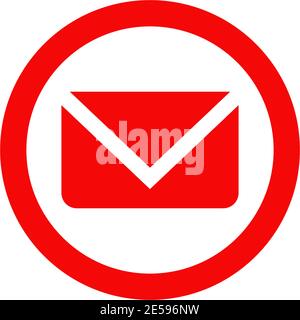 Mail letter icon logo design vector template Stock Vector