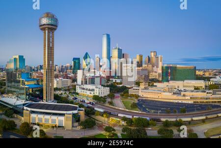 Dallas is the ninth most populous city in the United States of America and the third most populous city in the state of Texas. Stock Photo