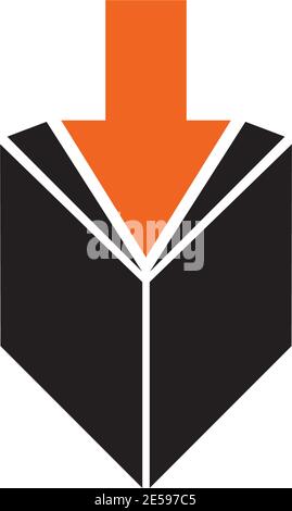 Download icon logo design vector illustration template Stock Vector