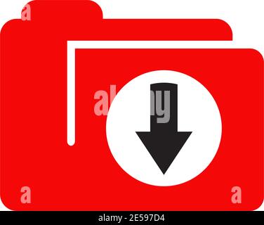 Download icon logo design vector illustration template Stock Vector
