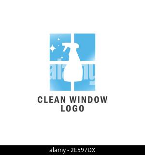 clean window logo design vector Stock Vector