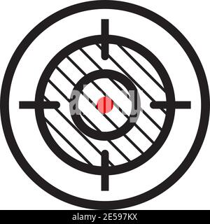 Target point icon logo design vector illustration template Stock Vector