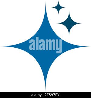 Star icon logo design vector illustration template Stock Vector