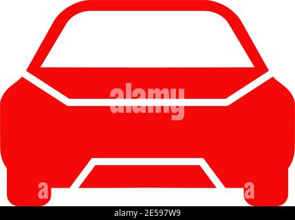 Automotive logo design with using car icon frontview vector illustration template Stock Vector