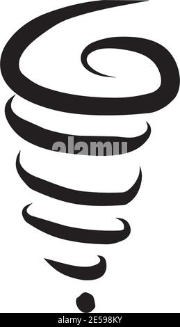Tornado twist icon logo design vector illustration template Stock Vector