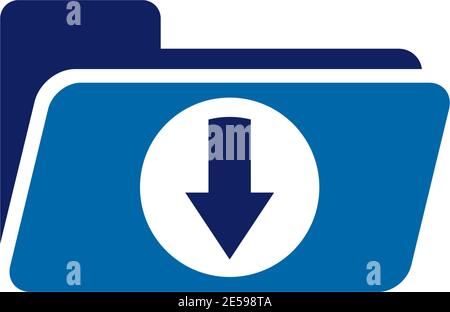 Download icon logo design vector illustration template Stock Vector