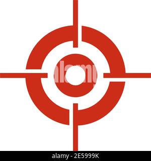Target point icon logo design vector illustration template Stock Vector