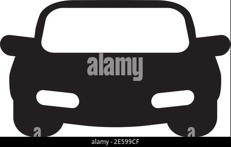 Automotive logo design with using car icon frontview vector illustration template Stock Vector