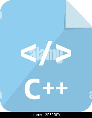 C ++ icon | Major programming language vector icon illustration  ( color version ) Stock Vector