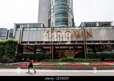 The Crown Casino in Southbank, Melbourne, Victoria, Australia Stock Photo