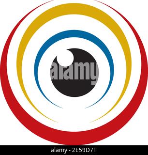 Eye icon logo design inspiration vector template Stock Vector
