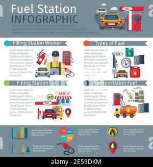 Fuel Infographic Industries vector infographic template. Oil industry, construction ...