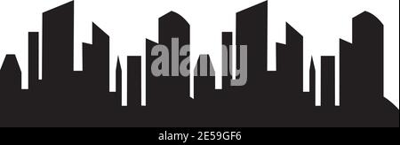 City scape inspiration  illustration logo design vector template Stock Vector