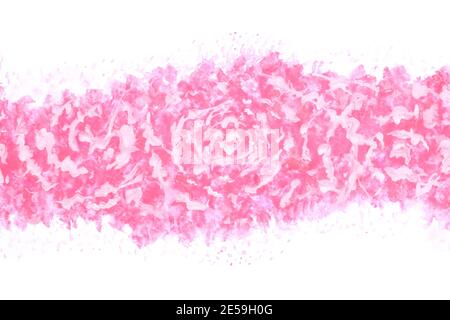 spring pink color flower abstract or natural vintage watercolor hand paint background, floral illustration, pink rose image Stock Photo