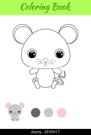Cute Mouse Cartoon Hand Drawn Style Stock Illustration - Download Image Now  - Mouse - Animal, Cute, Drawing - Activity - iStock