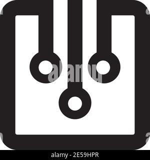 Atom chain icon logo design inspiraiton vector template Stock Vector