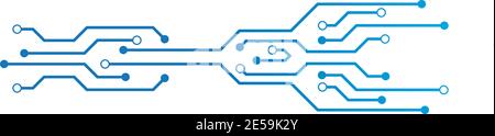 circuit ilustration vector template Stock Vector