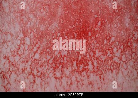 Red and whitish spots. Abstract drips. Background image. Stock Photo