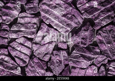 Monochrome surface of granite wall close-up. Natural decorative stone background Stock Photo