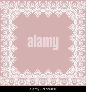 Floral Vector Fine Frame Stock Vector