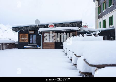 VALLANDRY, SAVOY, FRANCE. JANUARY, 2021 Stock Photo