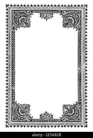 Book vintage decorative borders and frames Stock Photo - Alamy
