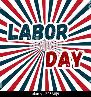 Labor Day, Poster or Banner Happy Labor Day Stock Vector