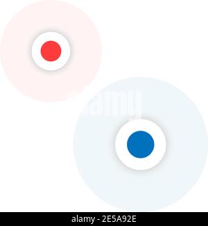 Map pin icon in flat style. Pin icon Stock Vector