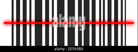Realistic Barcode icon isolated on blank background. Eps10 Stock Vector