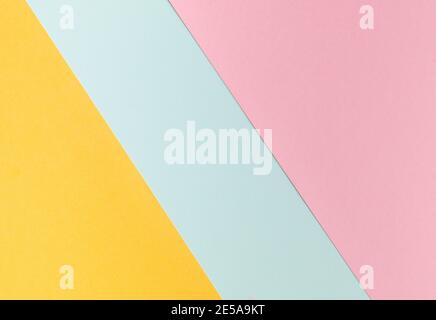 Geometric pastel color paper background Stock Photo