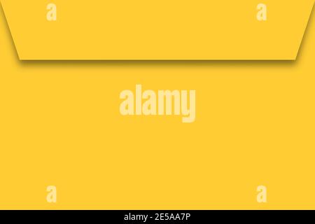 Yellow paper envelope in flat design. Envelope background. Eps10 Stock Vector
